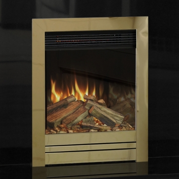 Aura Fires Abberley FD Electric Fire, Brass Close Up
