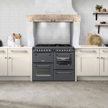 Stoves Richmond Deluxe 110DF Dual Fuel Range Cooker, Anthracite Stoves Richmond Deluxe 110DF Dual Fuel Range Cooker, Anthracite