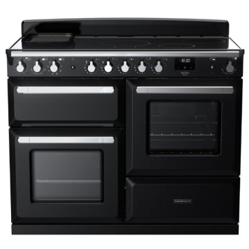 Rangemaster Estel Deluxe 110cm Induction Range Cooker, Black/Chrome
