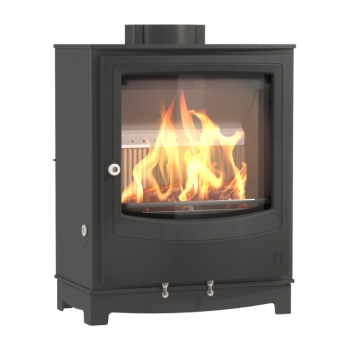 Arada Farringdon Medium Eco Design Ready Multi-Fuel / Wood Burning Stove, Black