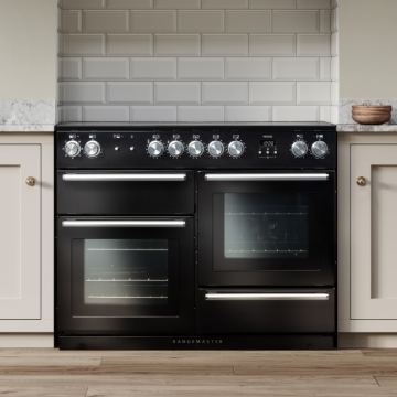 Rangemaster Nexus 110cm Induction Range Cooker, Black