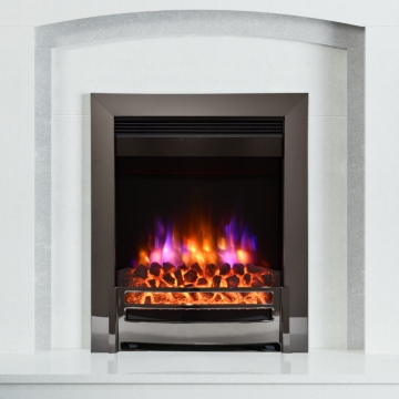 FLARE Ember 16" Inset Electric Fire, Black Nickel FLARE Ember 16" Inset Electric Fire, Black Nickel