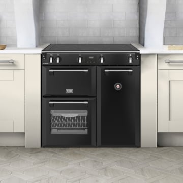 Stoves Richmond 90EI Induction Range Cooker, Black Stoves Richmond 90EI Induction Range Cooker, Black