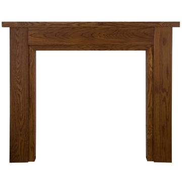 Carron Kedleston Wooden Fireplace Surround, Waxed Solid Oak