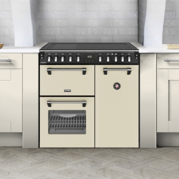 Stoves Richmond Deluxe 90EI Induction Range Cooker, Cream Stoves Richmond Deluxe 90EI Induction Range Cooker, Cream