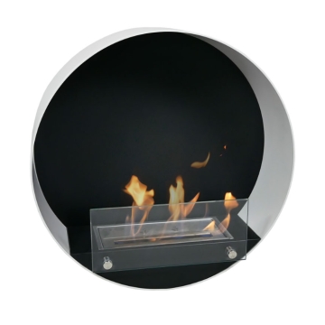 Delaware Scandiflames Wall-mounted Bioethanol Fireplace, White