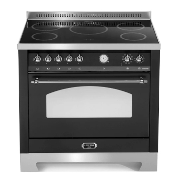Lofra Dolcevita 90cm Induction Single-Oven Cooker, Chrome Trim