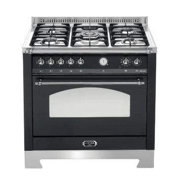 Lofra Dolcevita 90cm Dual Fuel Single-Oven Cooker, Chrome Trim