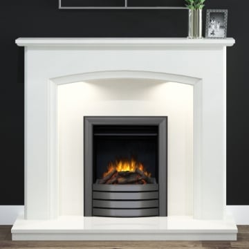 Elgin & Hall Eliana 52" Marble Fireplace, White