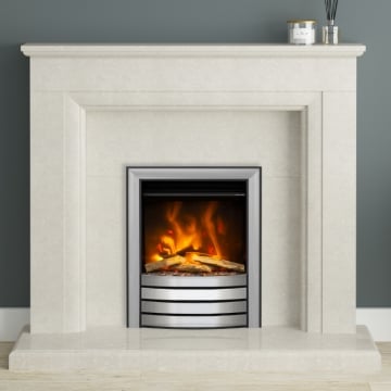Elgin & Hall Amorina 50" Marble Fireplace, Manila