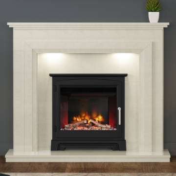 Elgin & Hall Newburgh 54" Micro Marble Fireplace, Regal
