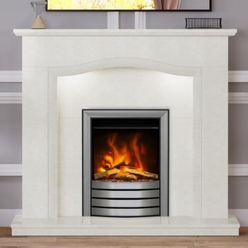 Elgin & Hall Sophia 50" Marble Fireplace, Manila