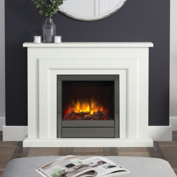 Elgin & Hall Farnham 48" Marble Electric Fireplace Suite Elgin & Hall Farnham 48" Marble Electric Fireplace Suite