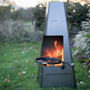 Firepits UK Piazza Chimenea with Swing Arm BBQ Rack