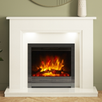 FLARE Madalyn 52" Marble Electric Fireplace Suite FLARE Madalyn 52" Marble Electric Fireplace Suite
