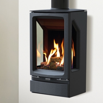 Gazco Vogue Midi T 3 Sided Wall Mounted Balanced Flue Gas Stove