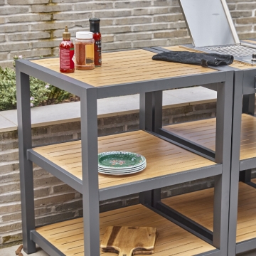 Grillstream Sanctuary Oak Outdoor Kitchen Square Unit
