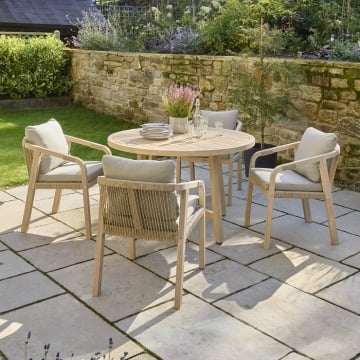 Kettler Cora 4 Seater Round Dining Set