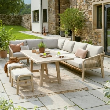 Kettler Cora Rope Corner Sofa Set