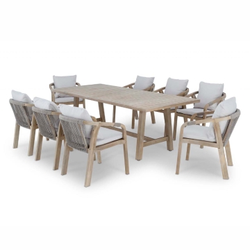 Kettler Cora Rope 8 Seater Dining Set
