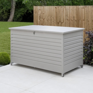 Kettler Pebble Aluminium Cushion Storage Box, Medium
