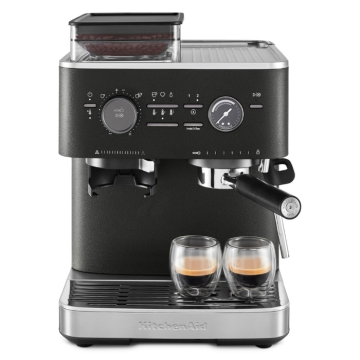 KitchenAid Semi Automatic Espresso Machine with Burr Grinder, Black KitchenAid Semi Automatic Espresso Machine with Burr Grinder, Black