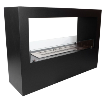 Lansing Scandiflames Freestanding Fireplace, Black