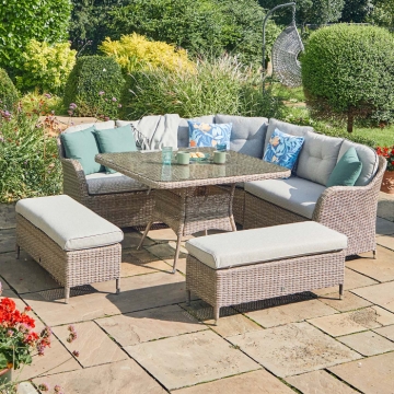 LG Outdoor Monte Carlo Sand Large Square Dining Set