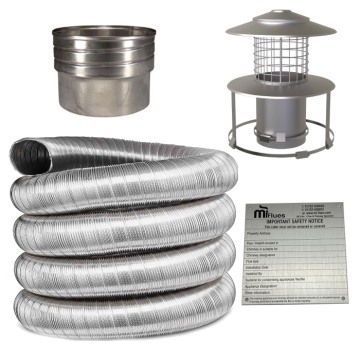 All-In-One 10 Metre Stove Flue Pack 5" All-In-One 10 Metre Stove Flue Pack 5"