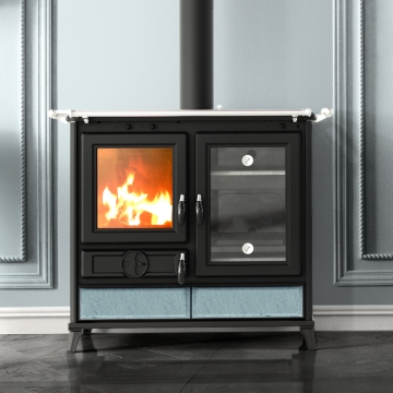 Thermorossi Margherita Evo Wood Burning Cooker, Stone Thermorossi Margherita Evo Wood Burning Cooker, Stone