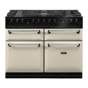 AGA Masterchef Deluxe 110cm Dual Fuel Range Cooker, Cream