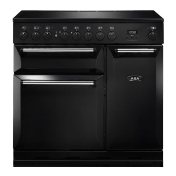 AGA Masterchef Deluxe 90cm Induction Range Cooker, Black