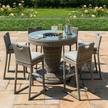 Maze Oxford 6 Seat Round Bar Set