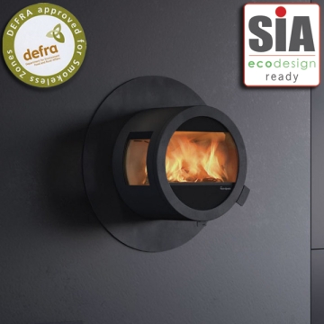 Nordpeis ME Wall Mounted With Back Panel Wood Burning Stove Nordpeis ME Wall Mounted With Back Panel Wood Burning Stove