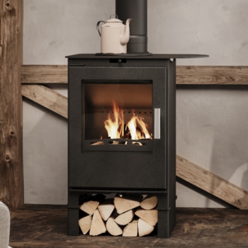Mendip Beltane Brue Wood Burning Stove with Cooktop & Logstore Mendip Beltane Brue Wood Burning Stove with Cooktop & Logstore