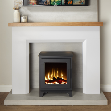 Firetti New York Electric Fireplace Suite With Stove