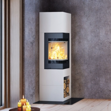 Nordpeis Odense With S-31A Woodburning Fire Nordpeis Odense With S-31A Woodburning Fire
