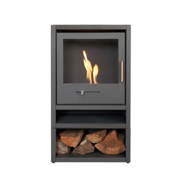 OKO S1 Bio Ethanol Stove With Log Store
