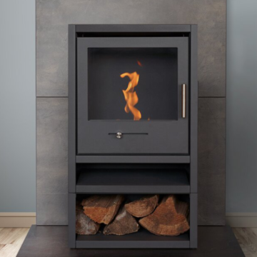OKO S1 Bioethanol Stove With Log Store