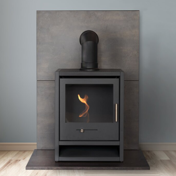 OKO S1 Bio Ethanol Stove, Angled Pipe