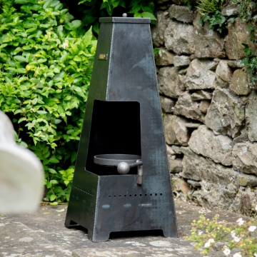 Firepits UK Piazza Junior Chimenea with Swing Arm BBQ Rack