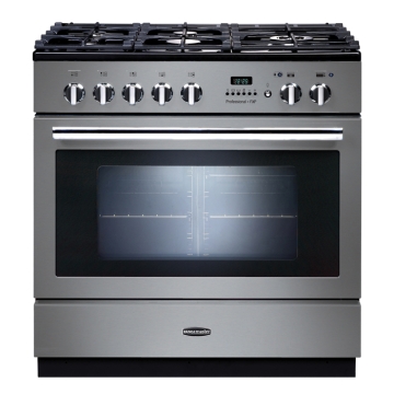 Rangemaster Professional FXP 90cm Dual Fuel Range Cooker, Stainless Steel