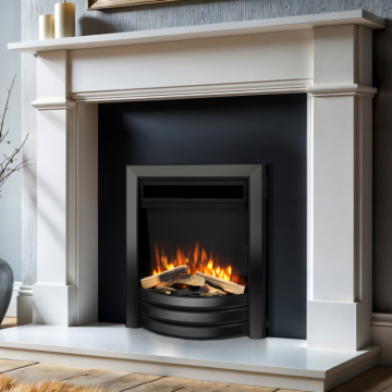 Flavel Proflame Autograph Electric Fire, Black Nickel and Black Flavel Proflame Autograph Electric Fire, Black Nickel and Black