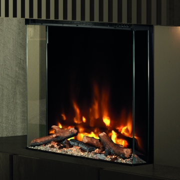 Elgin & Hall Pryzm Arteon 750-3SP Built In Electric Fire, 3-sided