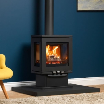 Purevision Linear LPV5 3-Sided 5kW Wood Burning Stove Purevision Linear LPV5 3-Sided 5kW Wood Burning Stove
