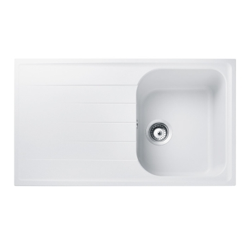 Rangemaster Amethyst Compact AME860 Igneous Sink Crystal White Rangemaster Amethyst Compact AME860 Igneous Sink Crystal White
