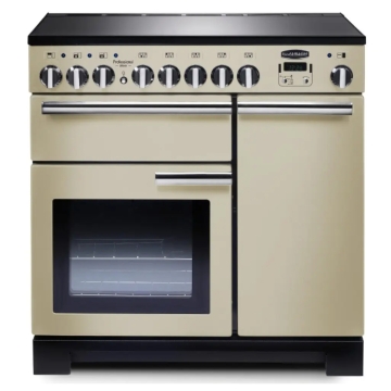 Rangemaster Professional Deluxe 90cm Induction Range Cooker, Cream