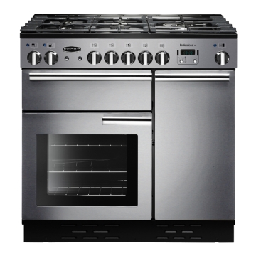 Rangemaster Professional Plus 90cm Dual Fuel Range Cooker, Stainless Steel