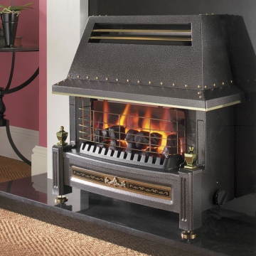 Black Flavel Regent LFE Outset Gas Fire