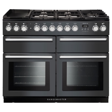 Rangemaster Nexus SE 110 Dual Fuel Range Cooker in Charcoal Black Stoves Are Us